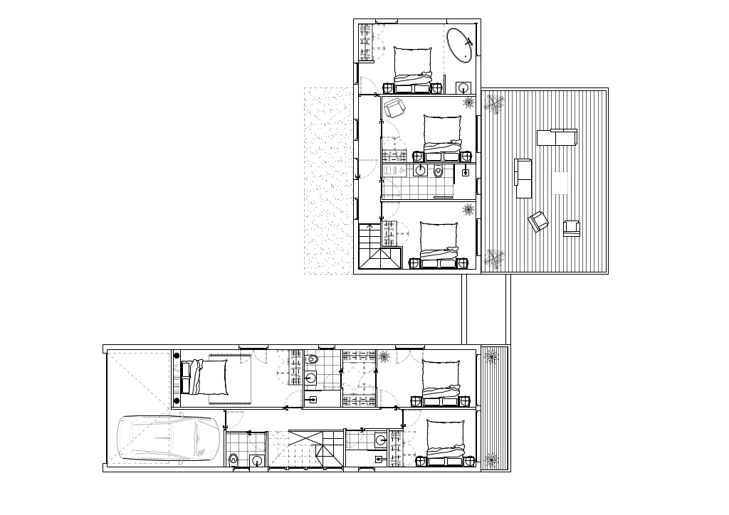 Croisement axial - Plan 1